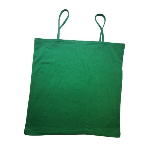GREEN Spaghetti Strap Camisole Light Green Tank Top - New Without Tags- One Size - Picture 2 of 9